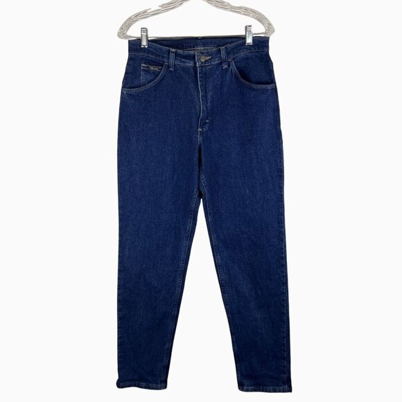 Wrangler Women 10 Vintage 90 High-Waisted Relaxed Fit Tapered Leg Stretch Jeans - Picture 12 of 14